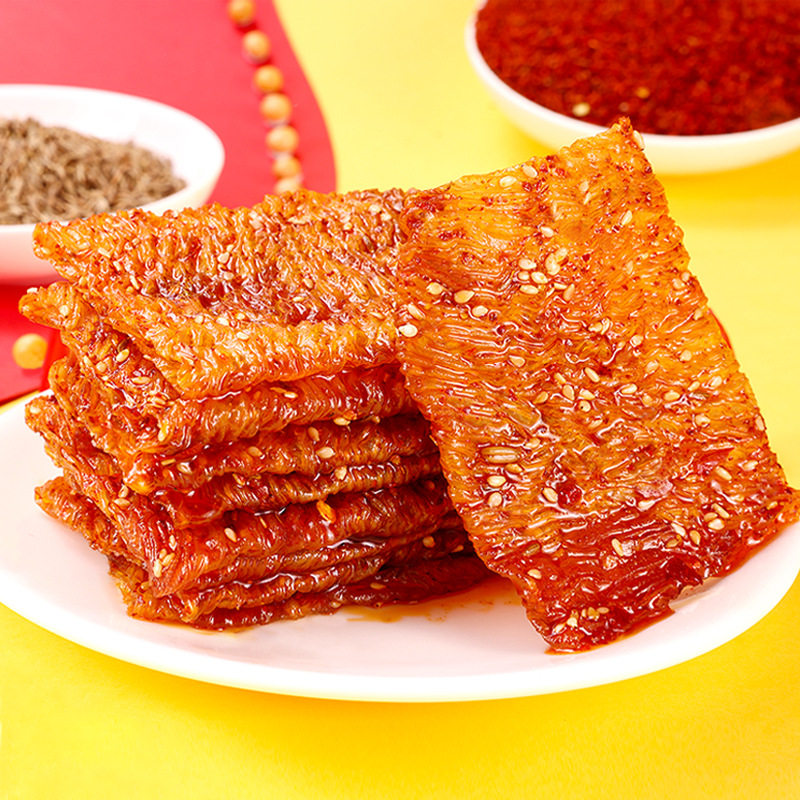 山姆冠名江西特产豆筋辣片变态辣麻辣小包装豆制品网红零食休闲小