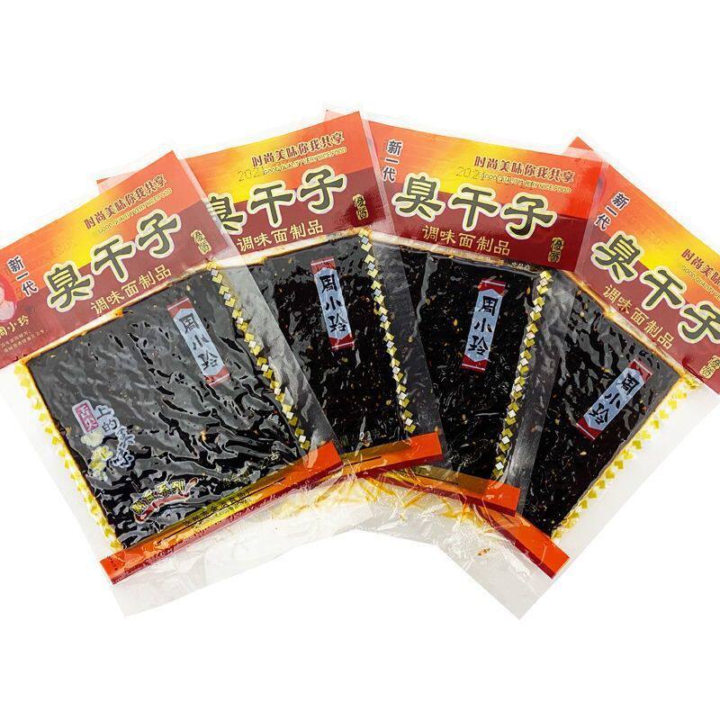 山姆冠名臭干子周小玲20克新一代调味面筋制品辣条辣片网红零食小