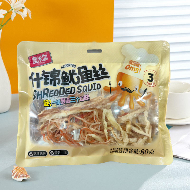 山姆冠名什锦鱿鱼丝鱿鱼条KTV休闲零食海味零食小吃即食海鲜特产