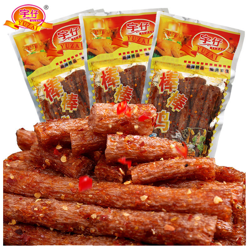 山姆冠名宇仔棒棒鸡辣条湖南特色8090麻辣零食重庆风味