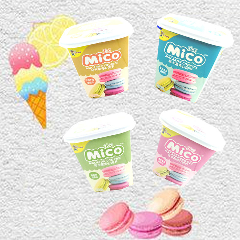 山姆冠名马来西亚mico马卡龙夹心饼干网红好吃小包装办公室迷你零