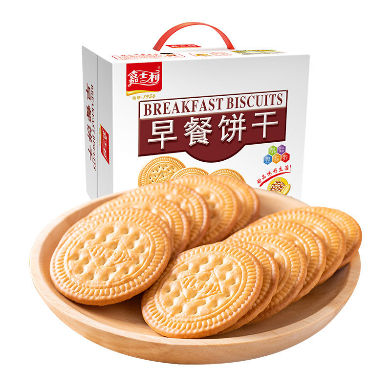 山姆冠名早餐饼干1000g牛奶红枣原味整箱零食点心休闲零食代餐小