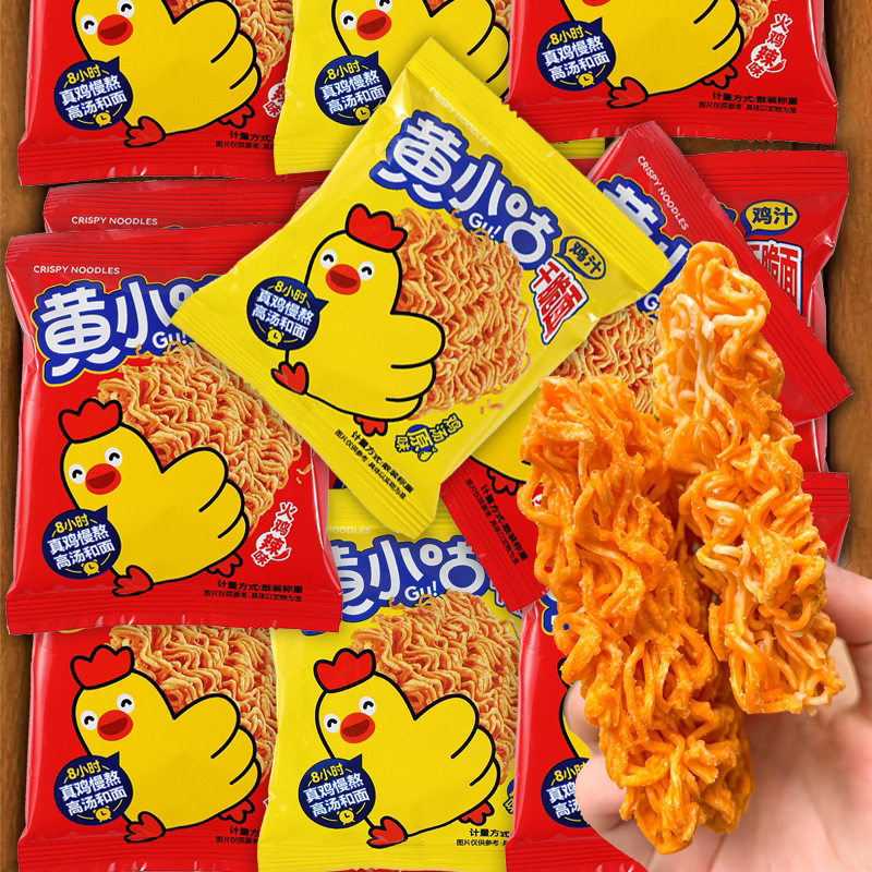 山姆冠名黄小咕干脆面400g袋装鸡汁原味辣味干吃面方便面休闲零食