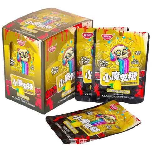 山姆冠名现货 利乐旺小魔鬼水果脆皮糖网红糖果万圣节搞怪怀旧脆