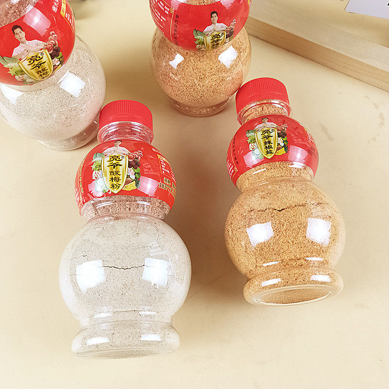 山姆冠名亮爷罐装辣椒盐酸梅粉广西水果酸嘢拌料芒果酸酱料李子酸
