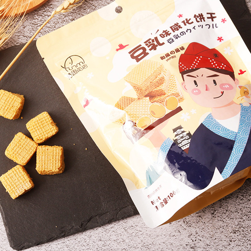 山姆冠名法思觅语豆乳威化饼干日本和风风味巧克力味甜食零食袋装