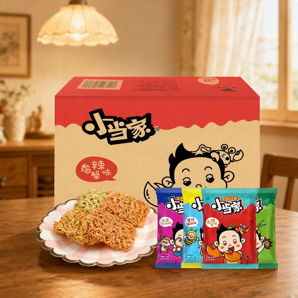 山姆冠名小当家干脆面整箱20g*48包零食猪排味 代发食品怀旧干吃