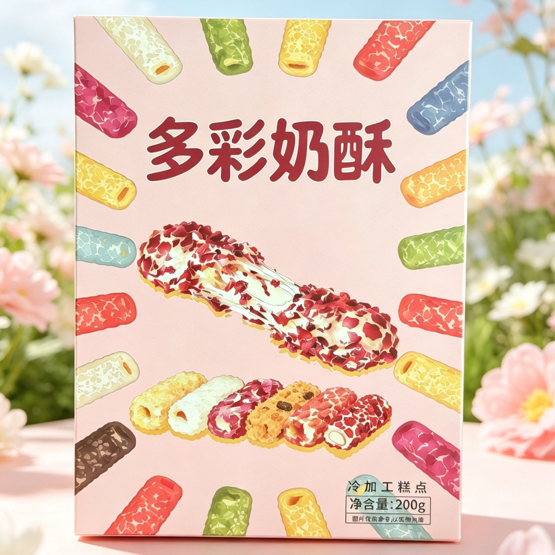 山姆冠名景区手工拉丝奶酥卷肉松咸蛋黄卷喜饼礼盒装糕点网红零食