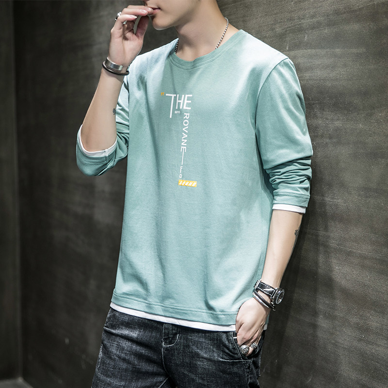 男士长袖T恤2026新款潮流百搭秋季衣服宽松夏天薄款打底衫0120k,男装,T恤,淘宝优惠券,粉丝福利购,淘宝优惠卷