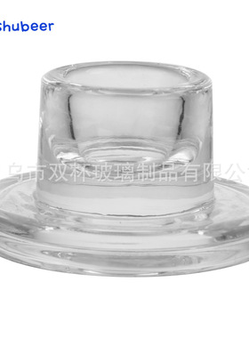 新品T型玻璃烛台餐桌蜡烛台创意家居杆蜡小烛杯蜡烛底座烛托