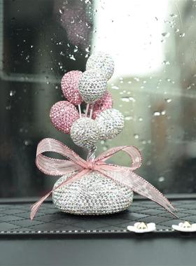 香薰款镶钻告白气球 汽车水晶内饰摆件中控台除异味摆件