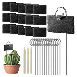 花卉标签挂牌 果树标签 花园不锈钢植物标签插牌 石板岩树牌