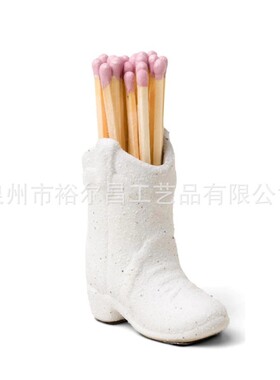 ceramic Match Striker陶瓷靴子火柴罐火柴盒子收纳盒客厅简约摆