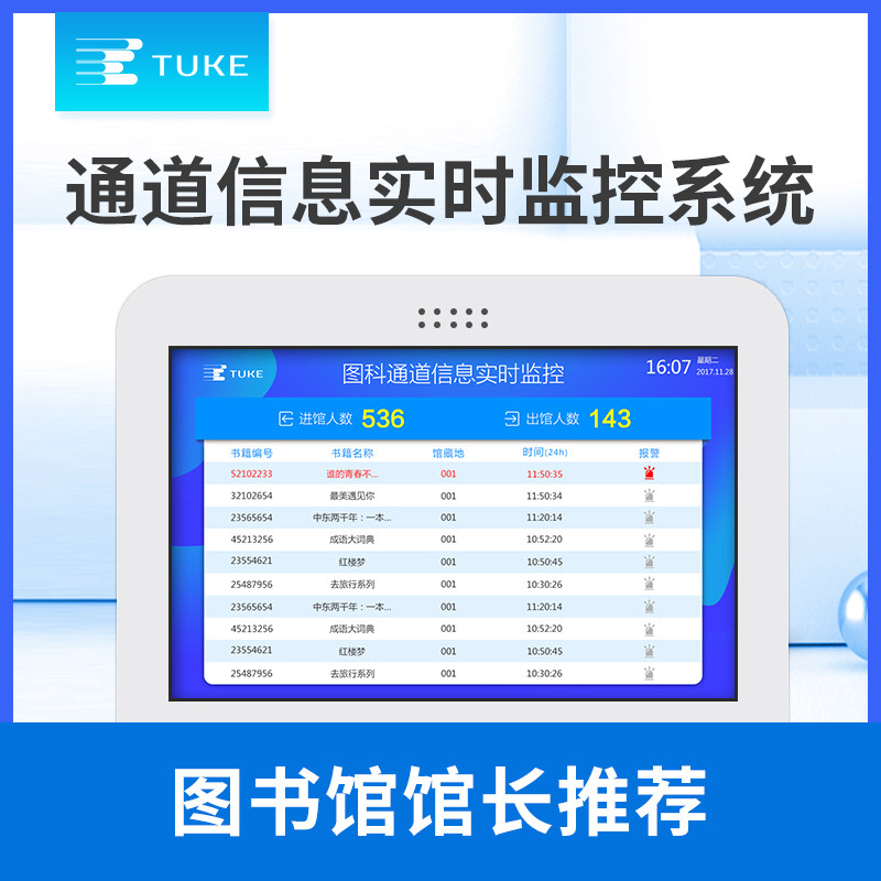 图书馆通道人流实时监控软件