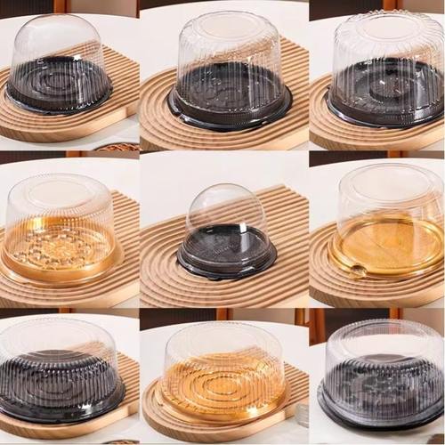 烘焙2寸4寸6寸8寸圆形芝士舒芙蕾爆浆儿童生日戚风包装透明蛋糕盒