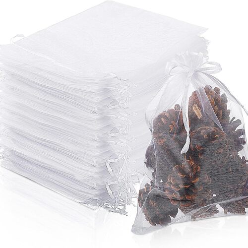 纱袋现货纯色欧根纱喜糖束口袋化妆品礼品饰品首饰包装网纱袋
