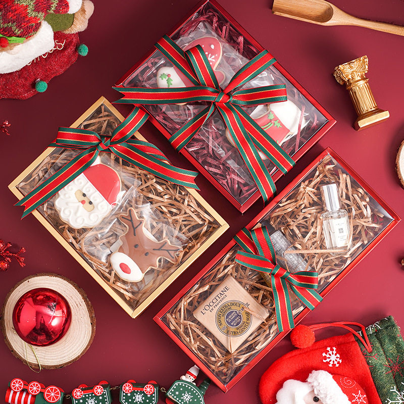圣诞节新年零食饼干包装盒母亲节糖果巧克力礼品盒婚礼喜糖盒定制