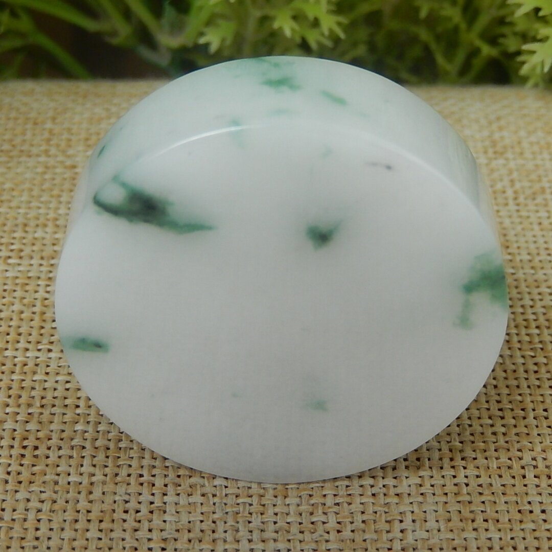 缅甸天然A货翡翠原石半明料玉石毛料冰糯种飘花手镯芯边角料V1240