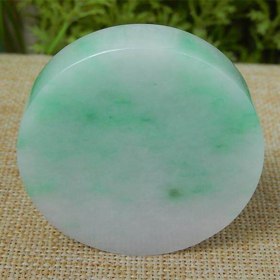 缅甸天然A货翡翠原石半明料玉石毛料冰糯种飘绿手镯芯边角料H7894