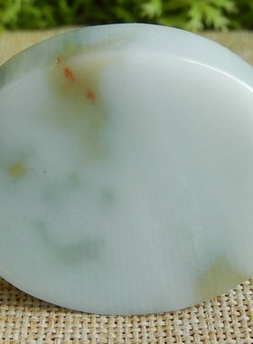 缅甸天然A货翡翠原石明料玉石毛料特色怪桩手镯芯边角料牌子F6033