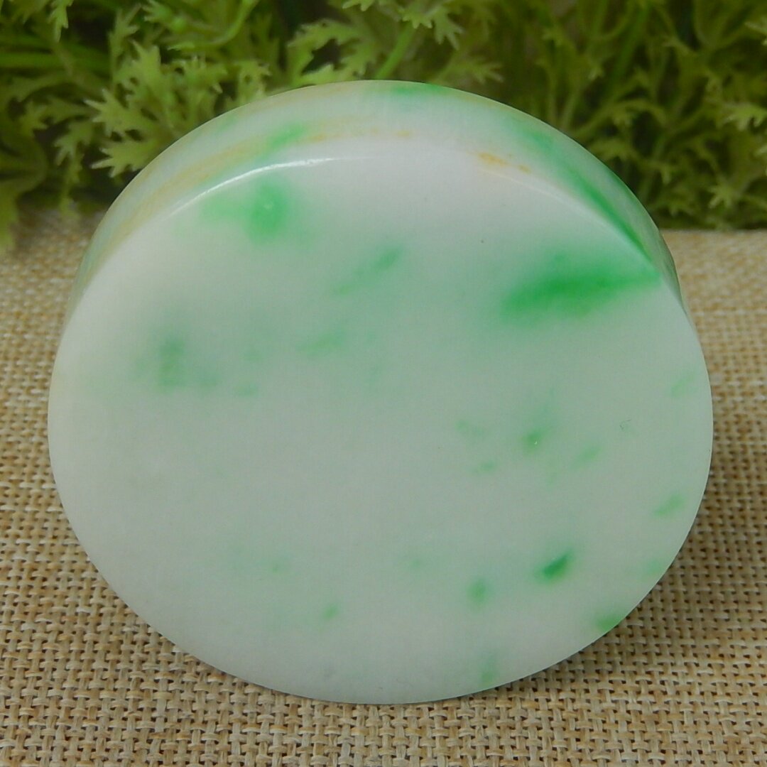 缅甸天然A货翡翠原石半明料玉石毛料冰糯种飘绿手镯芯边角料K7923