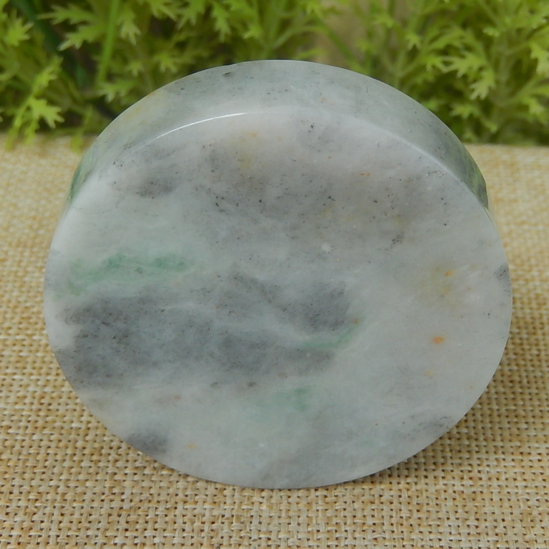 缅甸天然A货翡翠乌鸡飘花手镯芯