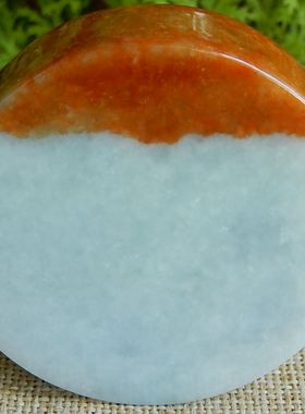 缅甸A货翡翠红翡俏色手镯芯牌子