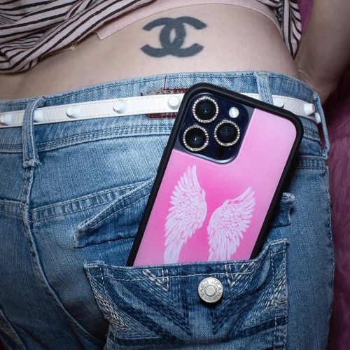 wf手机壳联名天使之翼欧美flow明星同款适用苹果17Pro新iphone16/15/14/13/12/Pro/Max/Plus欧美时尚防摔保护