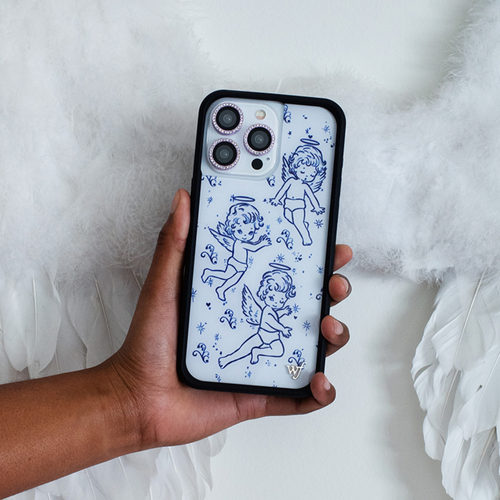 欧美f联名天使三只丘比特Cherubs可爱苹果15适用iPhone14/13ProMax手机壳时尚全包防摔夏日12防摔WF保护套17