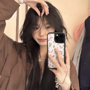 Rosie适用苹果iPhone16 Pro Plus春日野花田园欧美防摔保护套17 wf手机壳粉色玫瑰Pink Max Posie