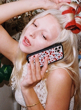 wf手机壳红色玫瑰花Red Rose适用iPhone15/14/13/12/Pro/Max/Plus苹果16Pro手机壳防摔欧美时尚赵露思硬壳17