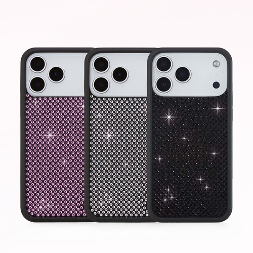 欧美野花水钻闪耀系列镶钻wf手机壳适用于苹果iphone18promax保护套14闪钻16pro硅胶15防摔wf华强北13/17pro