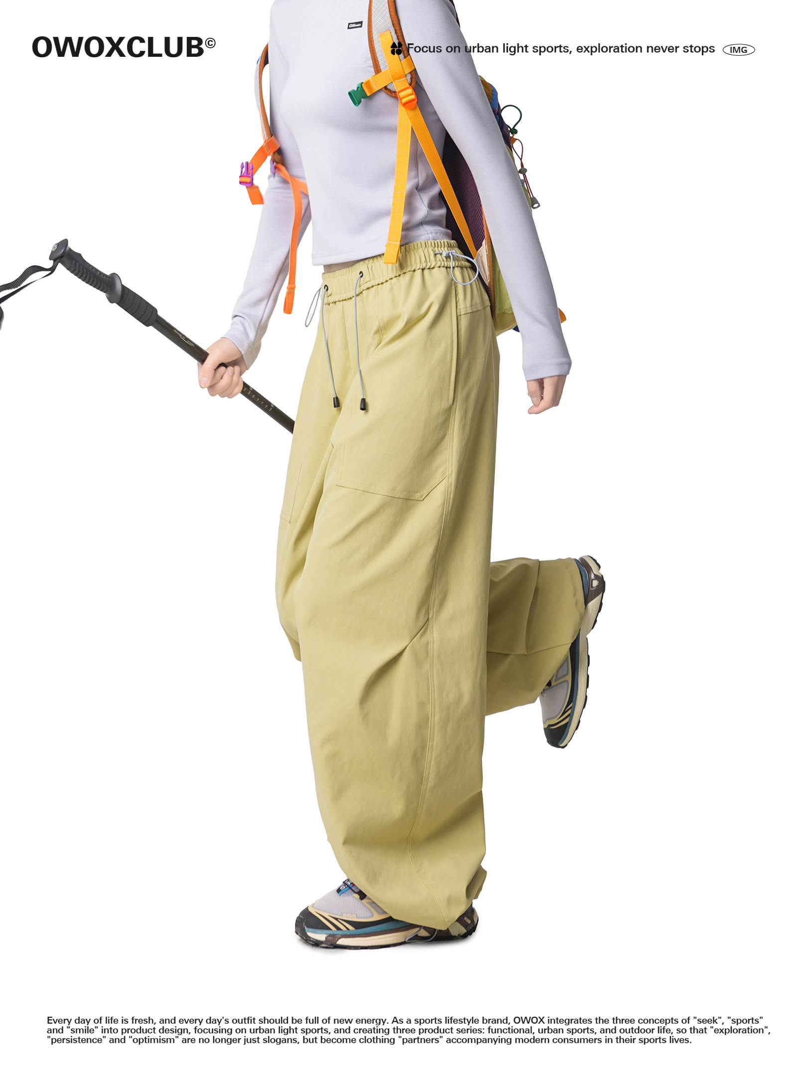 Owox Outdoor Sports Hiking and Mountaineering Jogger Cargo Pants 2025 New American Style Straight Loose Casual Pants