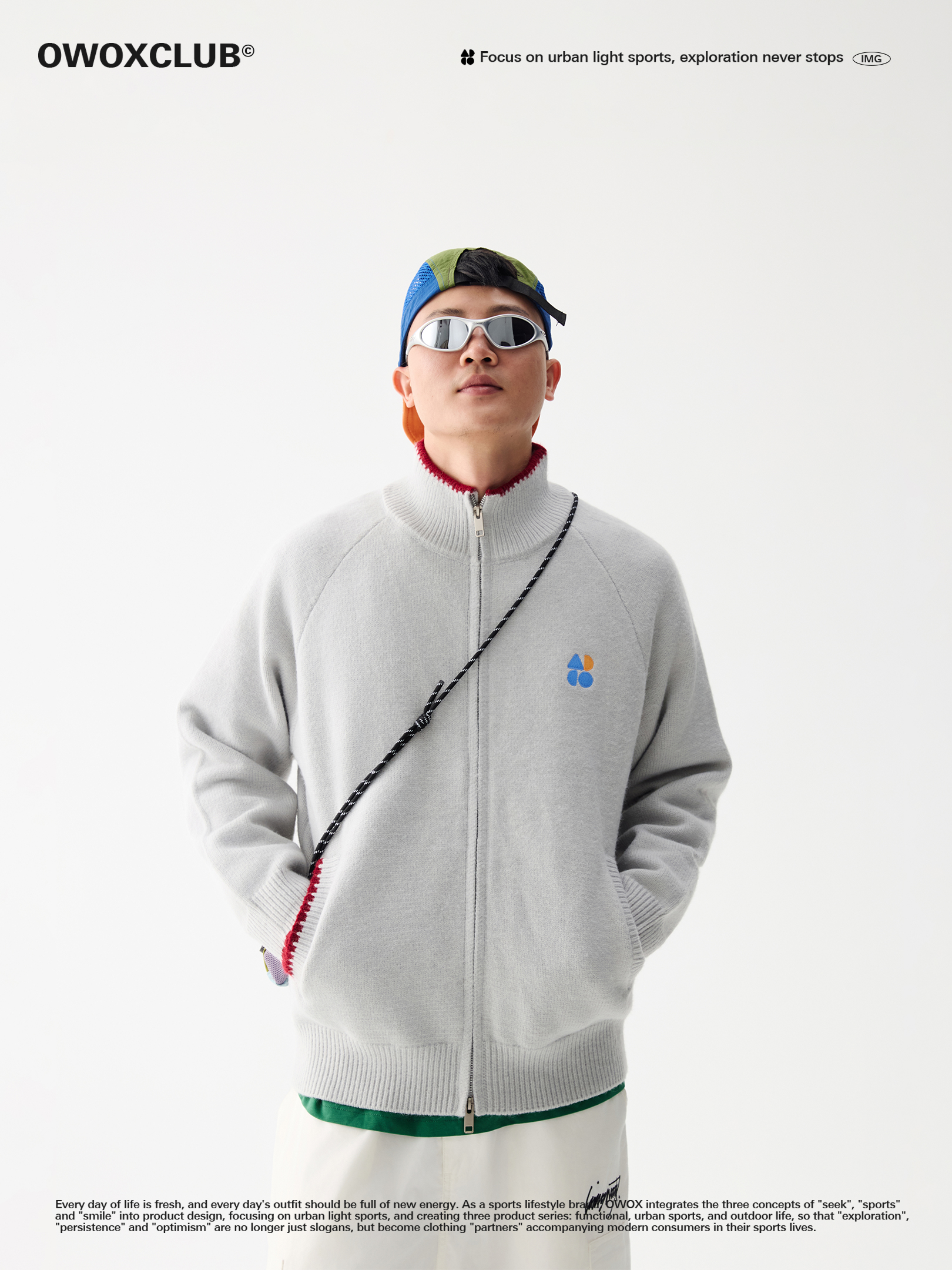 3D Embroidered Logo Zipper Stand Collar Cardigan Sweater 2025 Autumn Couple Versatile Casual Top Jacket