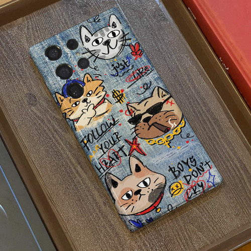 牛仔boys适用三星s23ultra手机壳菲林全包边s22/s24+硬壳s23+/s21+/s22/s21u/note20ultra/A54/A53个性保护套