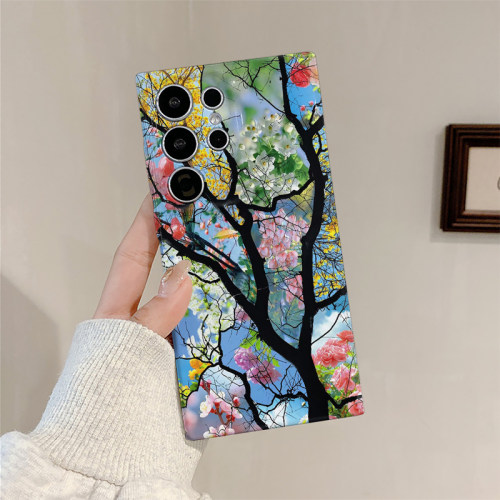七彩树木适用三星s25ultra手机壳菲林全包边s23ultra/s24+简约硬壳s23+/s22plus/s24ultra/A54/A53个性保护套