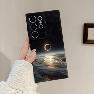 s22plus 简约硬壳s23 s24ultra A54 保护套 星球适用三星s25ultra手机壳菲林全包边s23ultra A53个性 s24