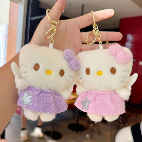 天使小猫咪日系可爱背包挂饰品