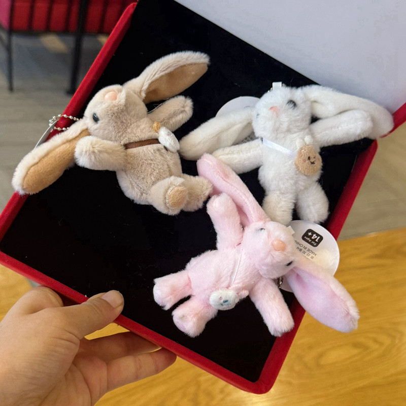 精品兔绒邦尼兔背包兔子毛绒挂件包包挂饰少女心卡通玩偶钥匙扣