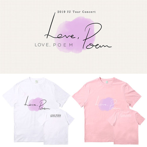 IU李知恩11周年演唱会专LovePoem周边打歌衣服同款短袖T恤男女