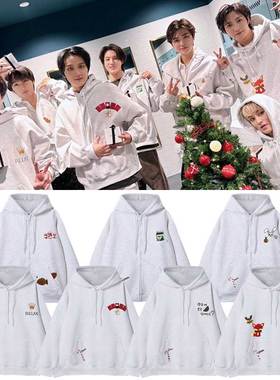 NCT DREAM圣诞李马克帝努罗渽民黄仁俊楷灿钟辰乐朴志晟同款卫衣