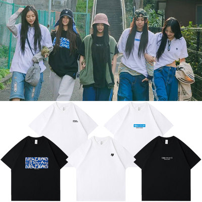 newjeans专辑演唱会同款短袖T恤