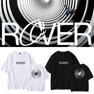 金钟仁专Rover周边应援同款短袖T体恤宽松圆领落肩打歌衣服夏季