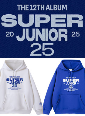 SuperJunior25新专演唱会周边应援衣服同款卫衣宽松印花套头帽衫