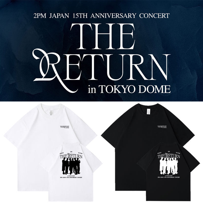 2PM15周年演唱会TheReturnInTokyoDome周边同款短袖T恤纯棉男女装