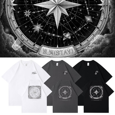 StrayKids出道8周年纪念单曲STAY周边应援同款短袖T体恤纯棉印花