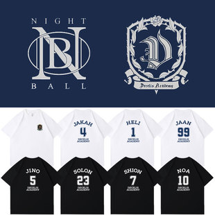 ENHYPEN2023演唱会周边应援衣服同款短袖T体恤打歌服男女打底衫