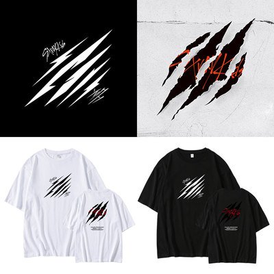 StrayKids周边衣服同款短袖T恤