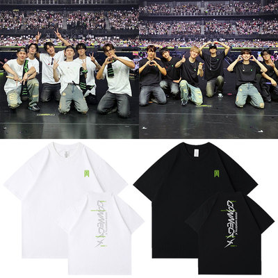 MONSTA X演唱会ConnectX日本场周边应援衣服同款短袖T恤纯棉男女