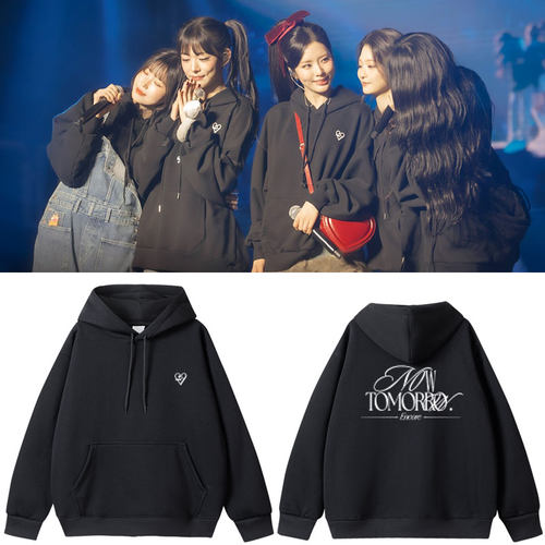 fromis9世巡安可演唱会NowTomorrow首尔站同款卫衣服套头印花帽衫